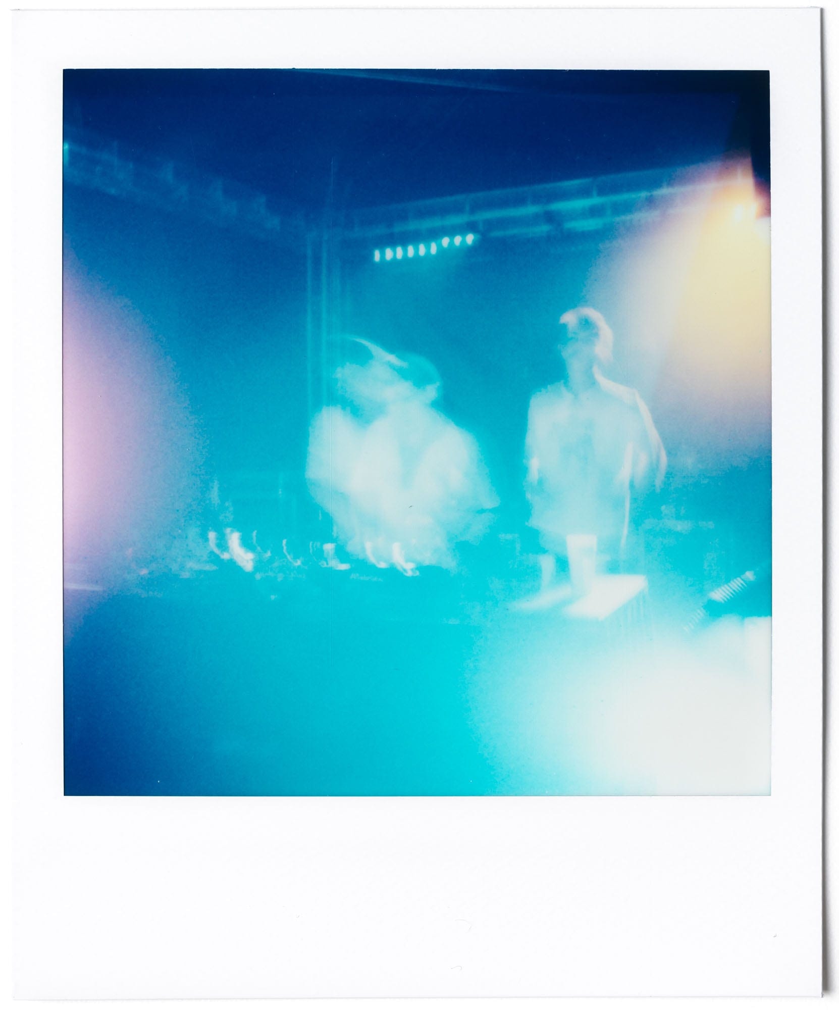 Dreamlike stage atmosphere at Clockenflap captured on Polaroid film