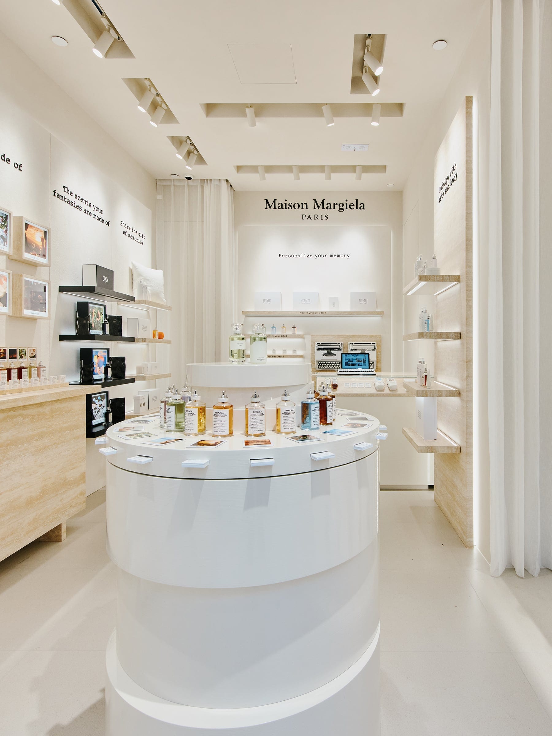 Maison Margiela product display and interior details