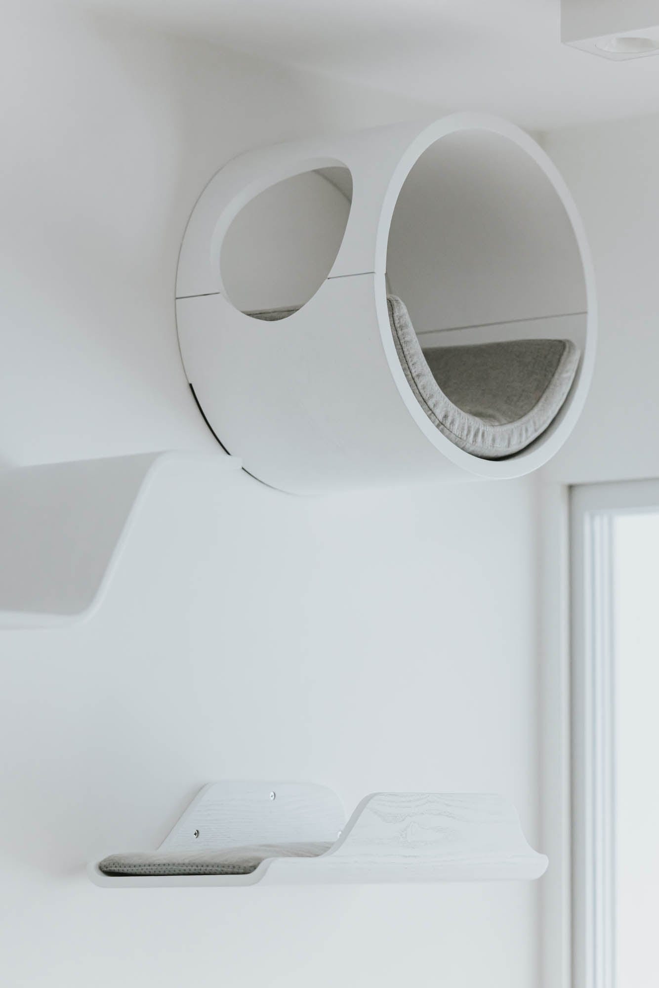 Kai Chuen Court circular cat wall detail