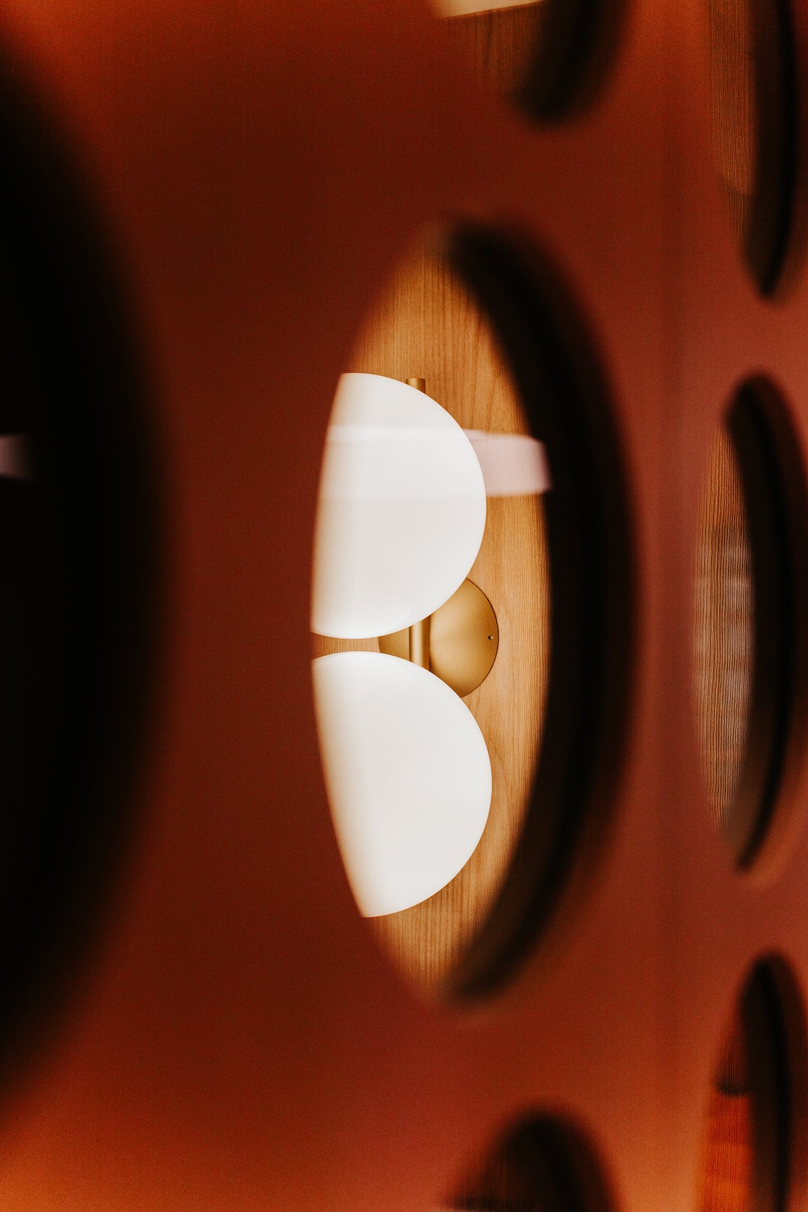 TCBB Office abstract orange light and material detail